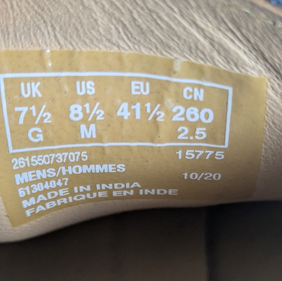 Clarks Mens Chantry Wing Navy Blue Suede Leather Wingtip Oxfords Size 8.5 EUC - Picture 10 of 10